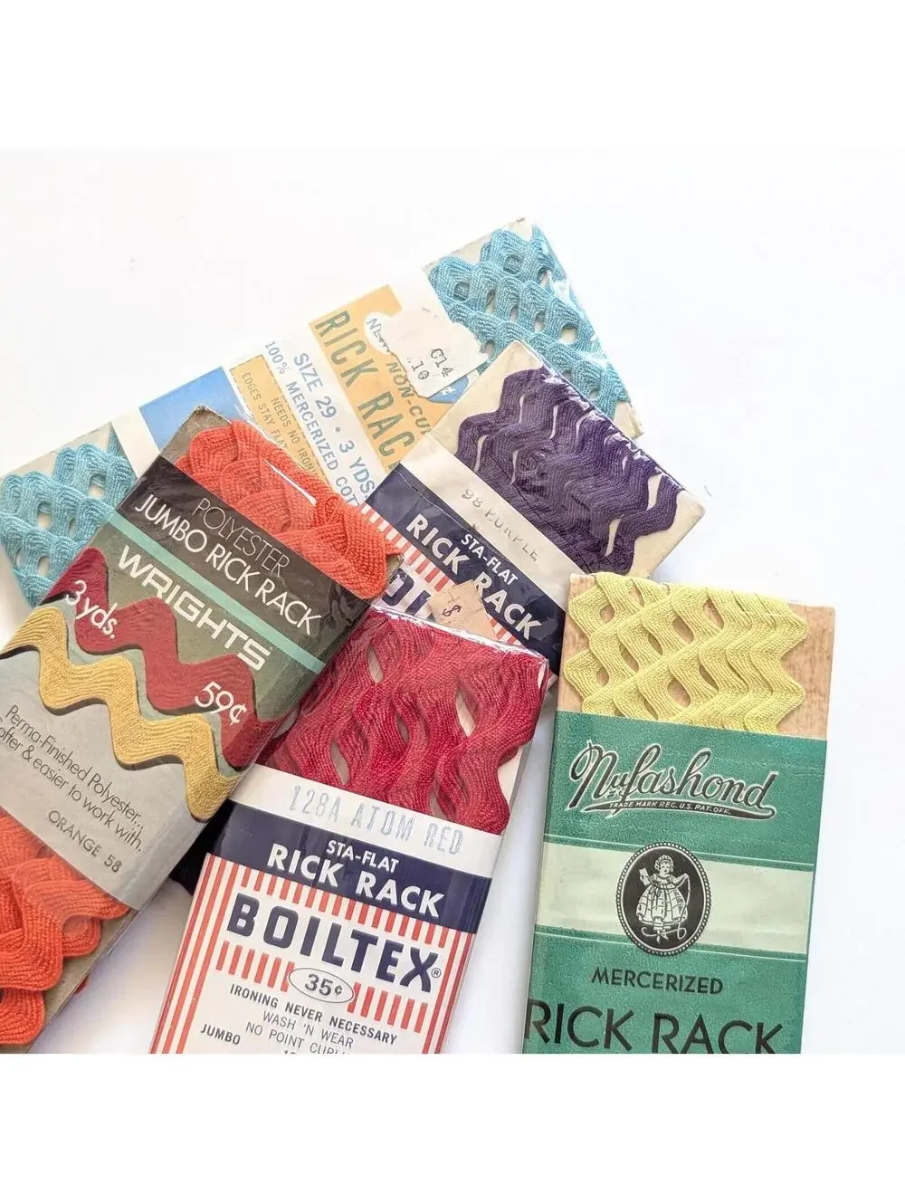 Vintage Rick Rack Lot - Rainbow Mix